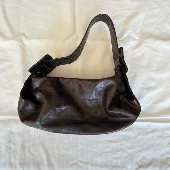 Aldo vintage brown shoulder bag with snake print - Picture 7 of 11